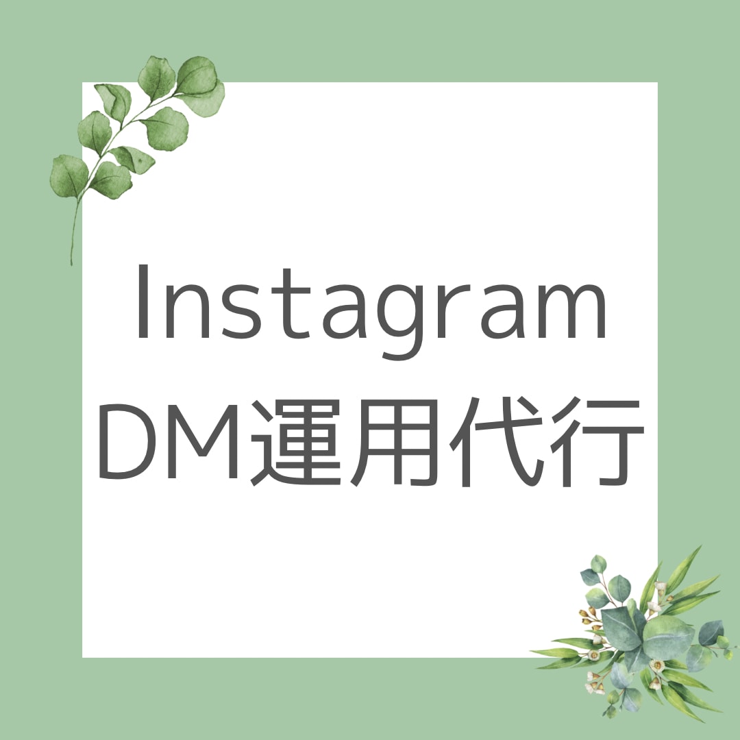 InstagramのDM運用代行を1ヶ月間します 手作業/集客/アップ/フォロワー/DM/ターゲット イメージ1