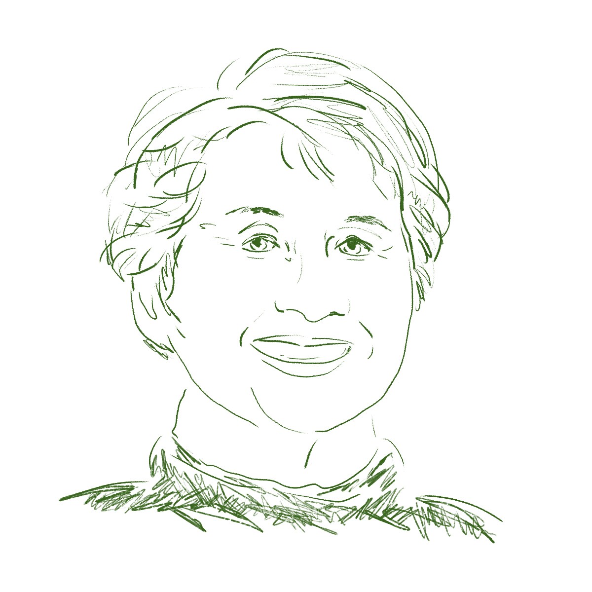 手書き感のあるシンプル線画似顔絵、イラスト描きます OPEN記念✴︎12月限定価格✴︎おしゃれでシンプルな似顔絵 イメージ6