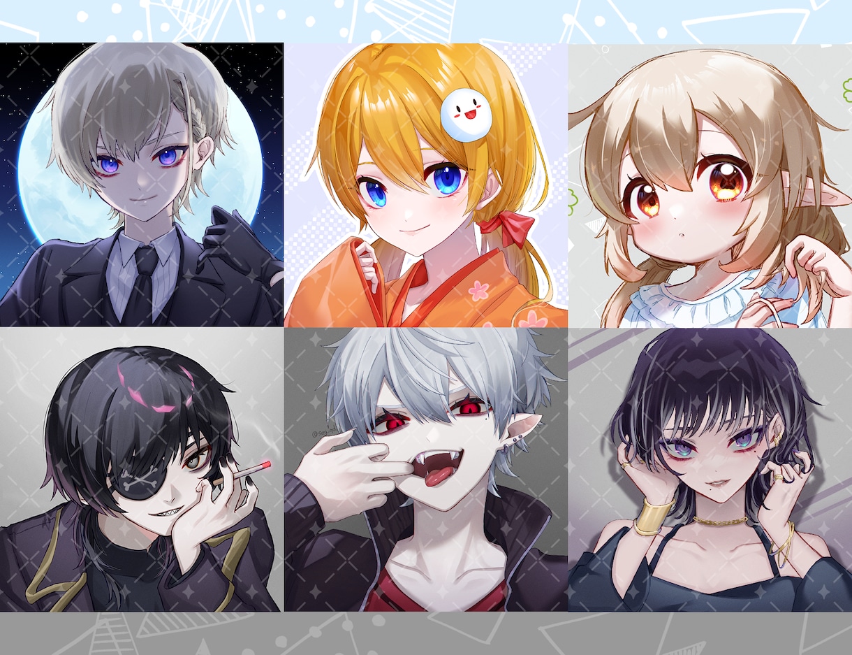 かっこいい/可愛いアイコン描きます 10～20代に特化した絵を描きます！ イメージ1
