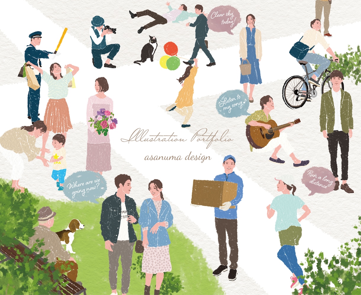 おしゃれでクオリティーの高いイラスト制作します プロがアナログ感のあるスタイリッシュなイラストを描きます! イメージ2