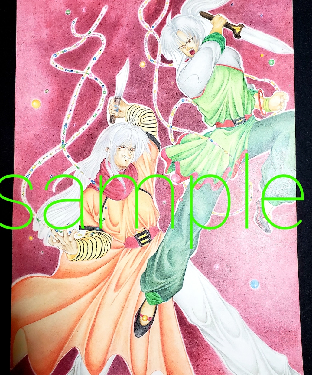 アナログイラスト、手描きイラスト描きます 完全オーダーメイドで、原画1点物になります。 イメージ2