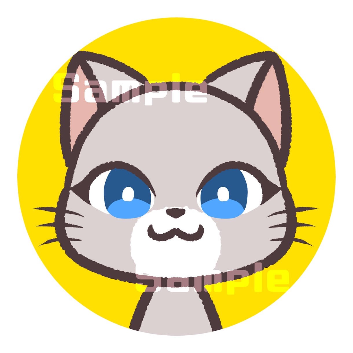かわいい動物アイコン作成します ペットやお好きな動物でポップなSNSアイコン★商用利用可◎ イメージ3