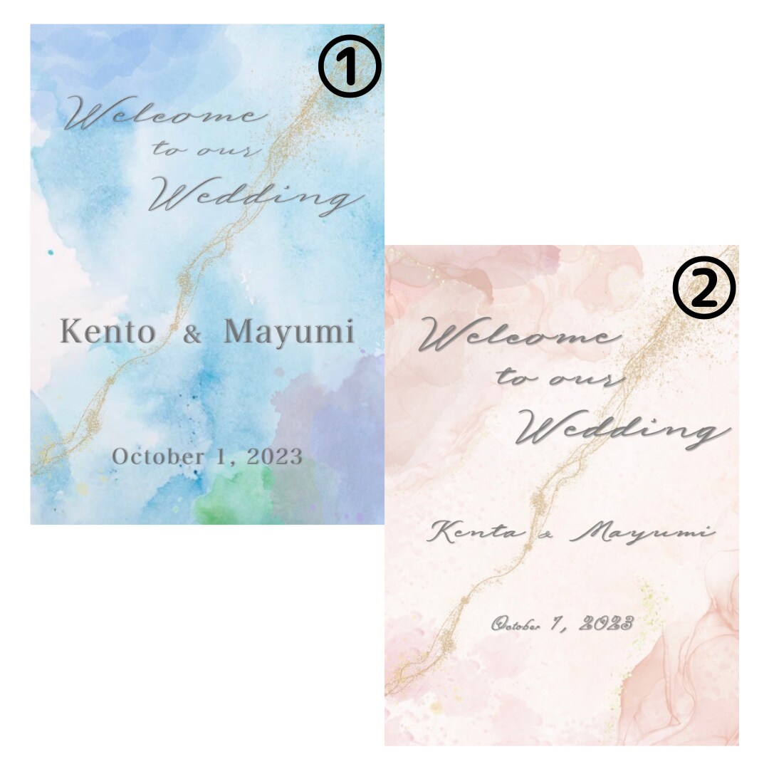 結婚式のワンポイント♡ウェルカムボードを作成します 選べる10種類♡ おしゃれなウェルカムボードつくります！ イメージ6