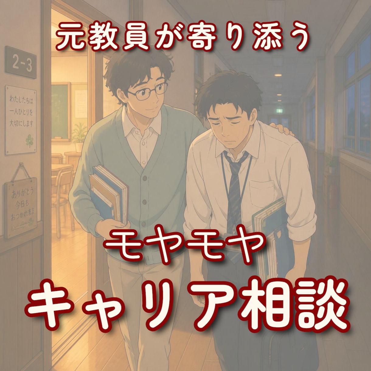 元教員がモヤモヤキャリア相談 寄り添います 次の第一歩を一緒に見つけるコーチング イメージ1