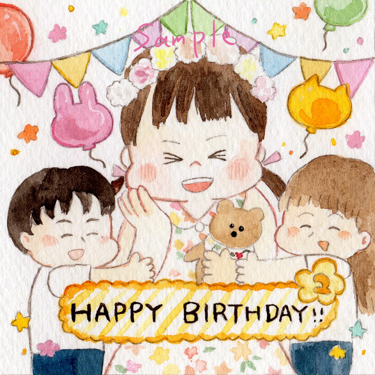 しっかりコース/ほのぼのタッチの似顔絵描きます 誕生日などの記念やプレゼントに。 イメージ3