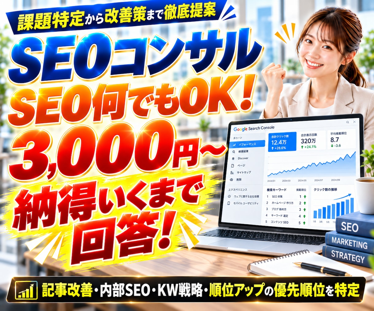 SEOコンサル！記事のSEO対策＆お悩み相談します 検索上位を狙うサイト記事の課題を特定して具体的な改善策を提案 イメージ1
