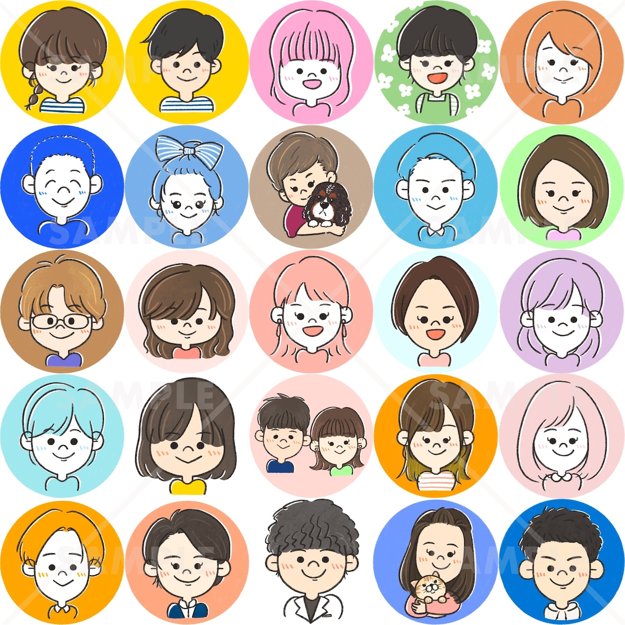 名刺やSNSに◎優しさ伝わる似顔絵アイコン描きます その人らしさを大切に、手描きの温もりを添えて イメージ9