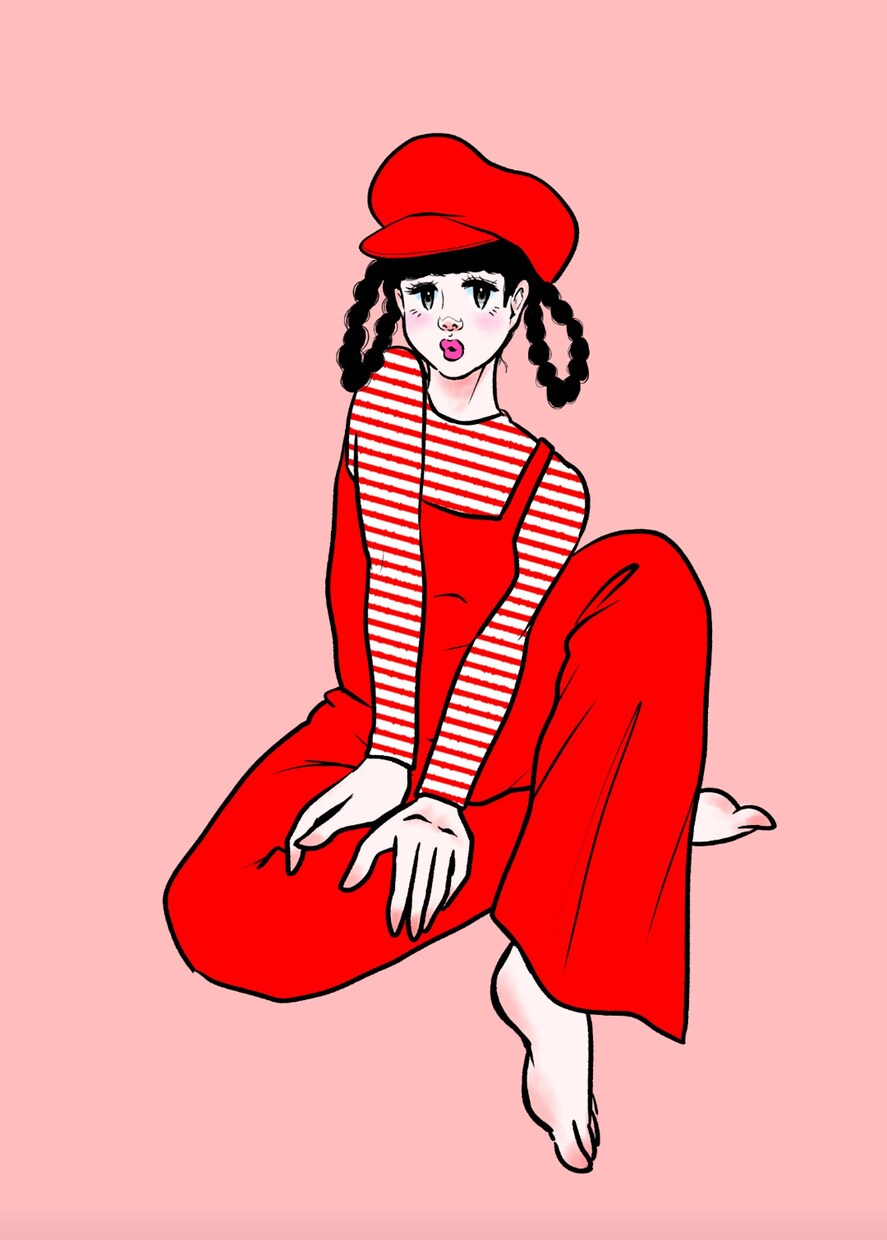 どこか懐かしい少女漫画風の女の子を描きます 【デジタルも始めました】レトロタッチの女の子イラスト イメージ7