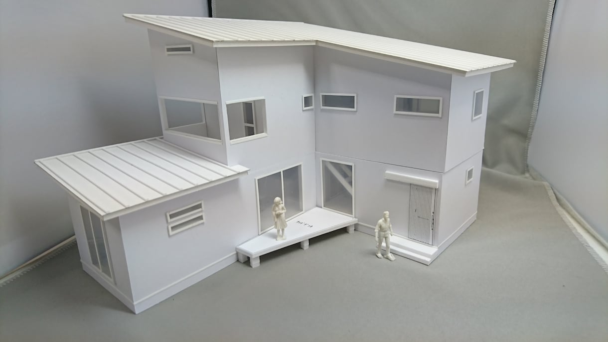 計画建物のスタディ模型（白模型）を製作しています 建設会社様・不動産会社様の建物造りのお手伝いをさせて頂きます イメージ6