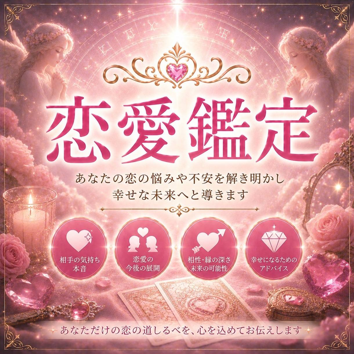 相手の本音・未来・ご縁を深く読み解きます 恋愛のお悩みを、本気で占わせていただきます☕️ イメージ1