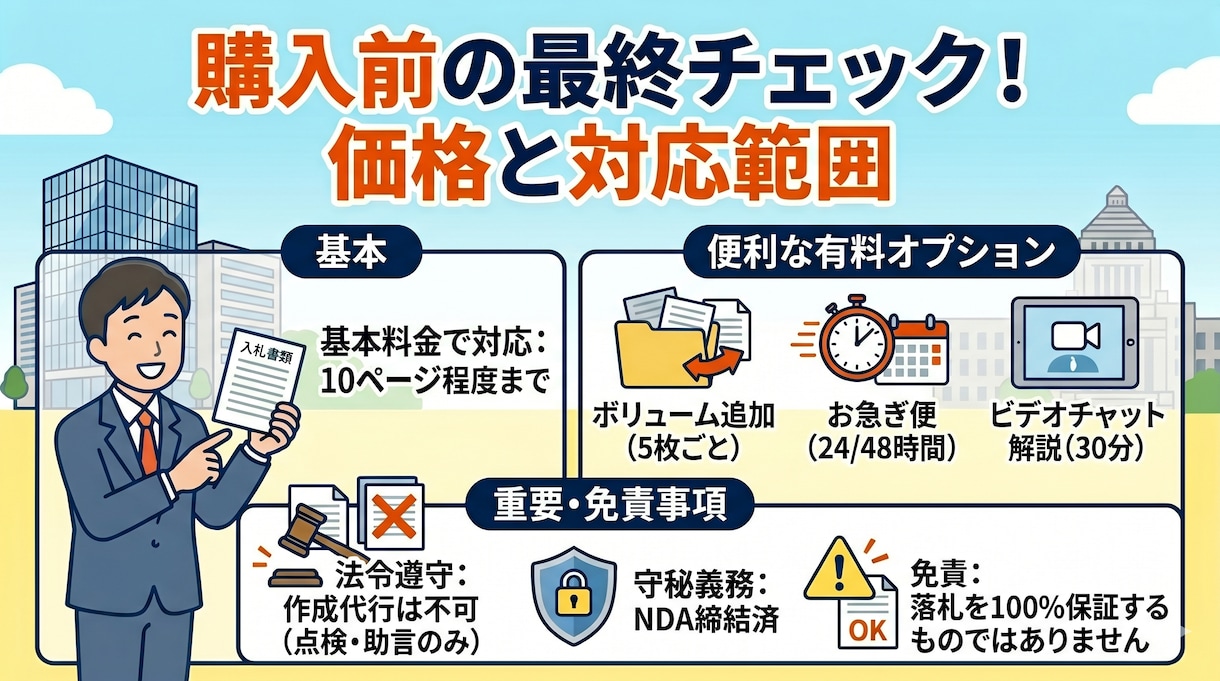元発注者が入札書類の「失格減点リスク」を点検します 年間100件の調達経験！官公庁プロポーザル要件落ちを防ぎます イメージ9
