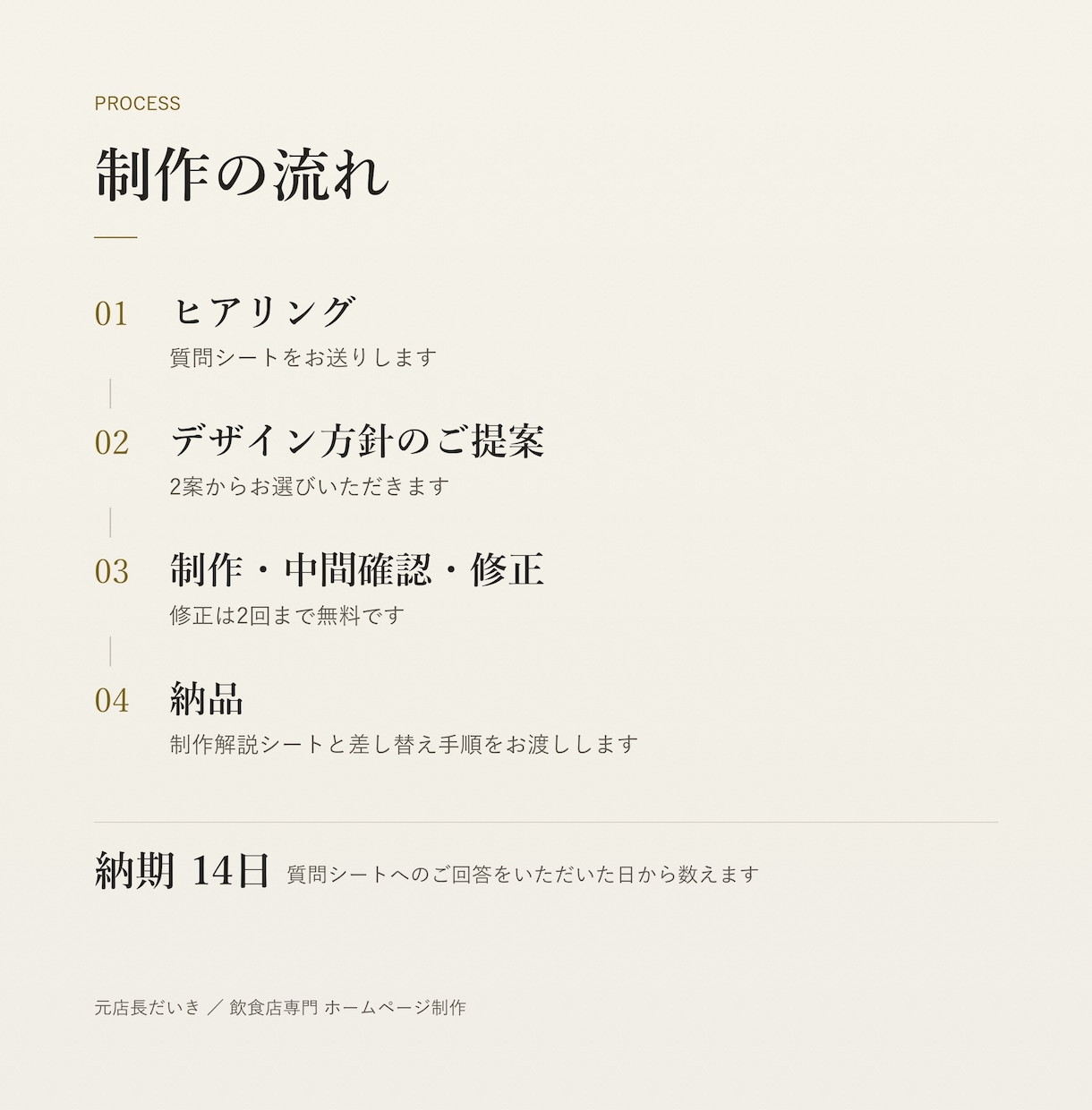 飲食店・カフェのホームページを制作します 元店長が文章から整理｜予約しやすく、お店で更新できる イメージ8