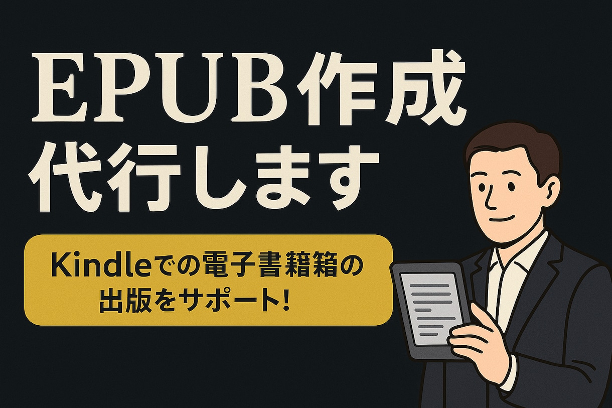 Kindle出版用EPUBファイル作成を代行します Word/PDF/HTMLからEPUB化|審査通過保証付き イメージ1