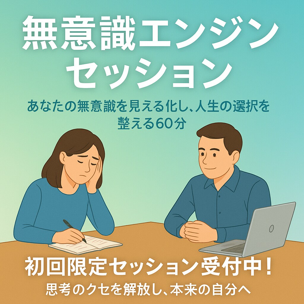 脳のクセを読み解く60分で、認識が変容します いつも同じパターンを繰り返しなかなか変化を起こせない方へ イメージ1