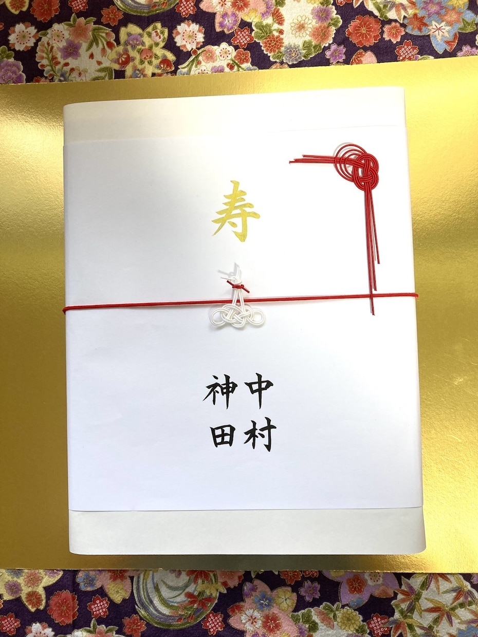 絹水引で、のし飾りを作成します 印刷では出せない華やかさ、上品さ。気持ちがより伝わります♡ イメージ3