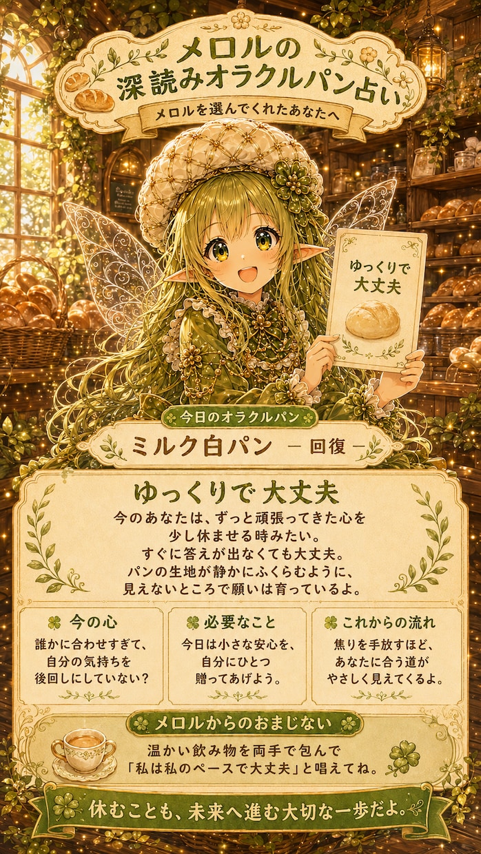 人間の皆さんの心を満腹にさせます 人間の皆さん、お悩みですか？5人のパン妖精が運勢を占います イメージ4