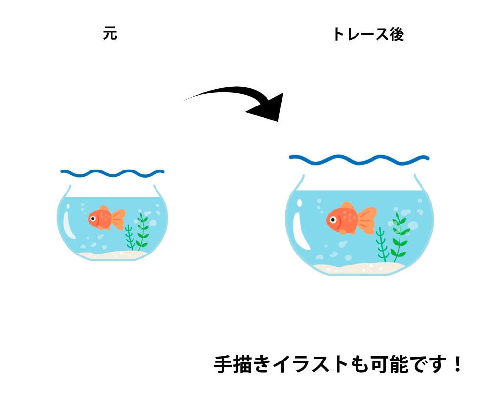 ロゴ、イラストのAiデータをお作りします 粗い画像もキレイにトレースします！ イメージ3