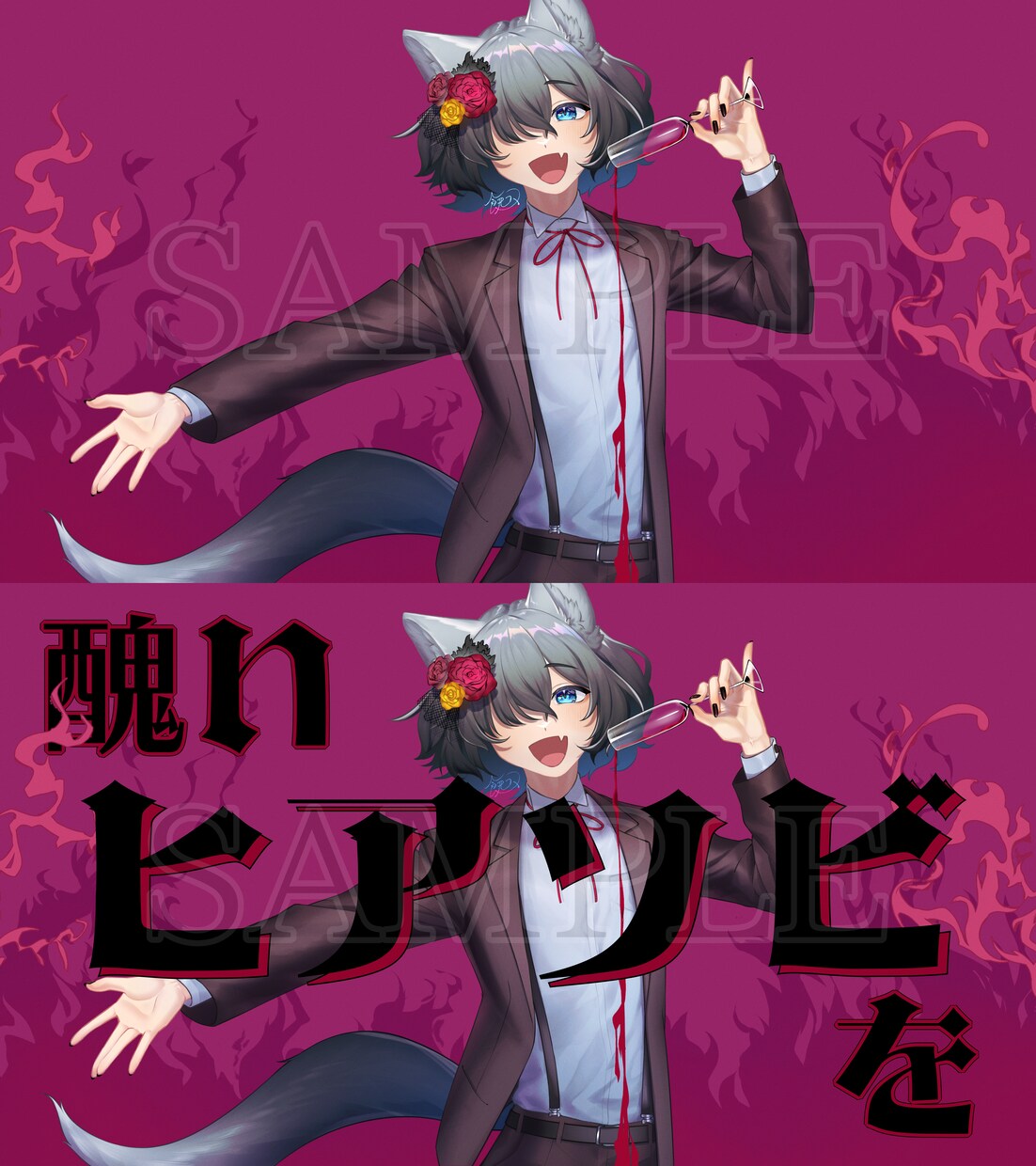 動画用/複数枚のイラストを描きます 動画に使える立ち絵、胸上、SDなど【3枚以上から】描きます！ イメージ6