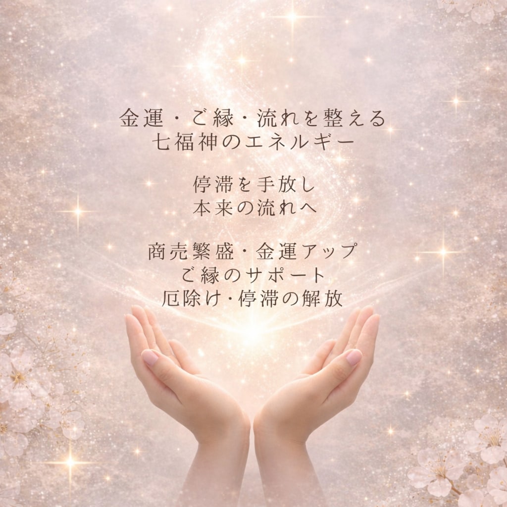 七福神のエネルギー｜金運・ご縁・流れを整えますます 滞りを手放し、本来の流れへやさしく整うエネルギーサポート イメージ2