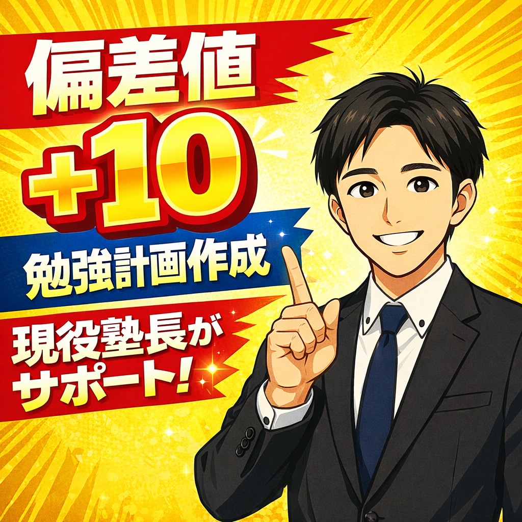 偏差値＋10を目指す勉強計画作ります なんでも解決します！ご相談ください！ イメージ1