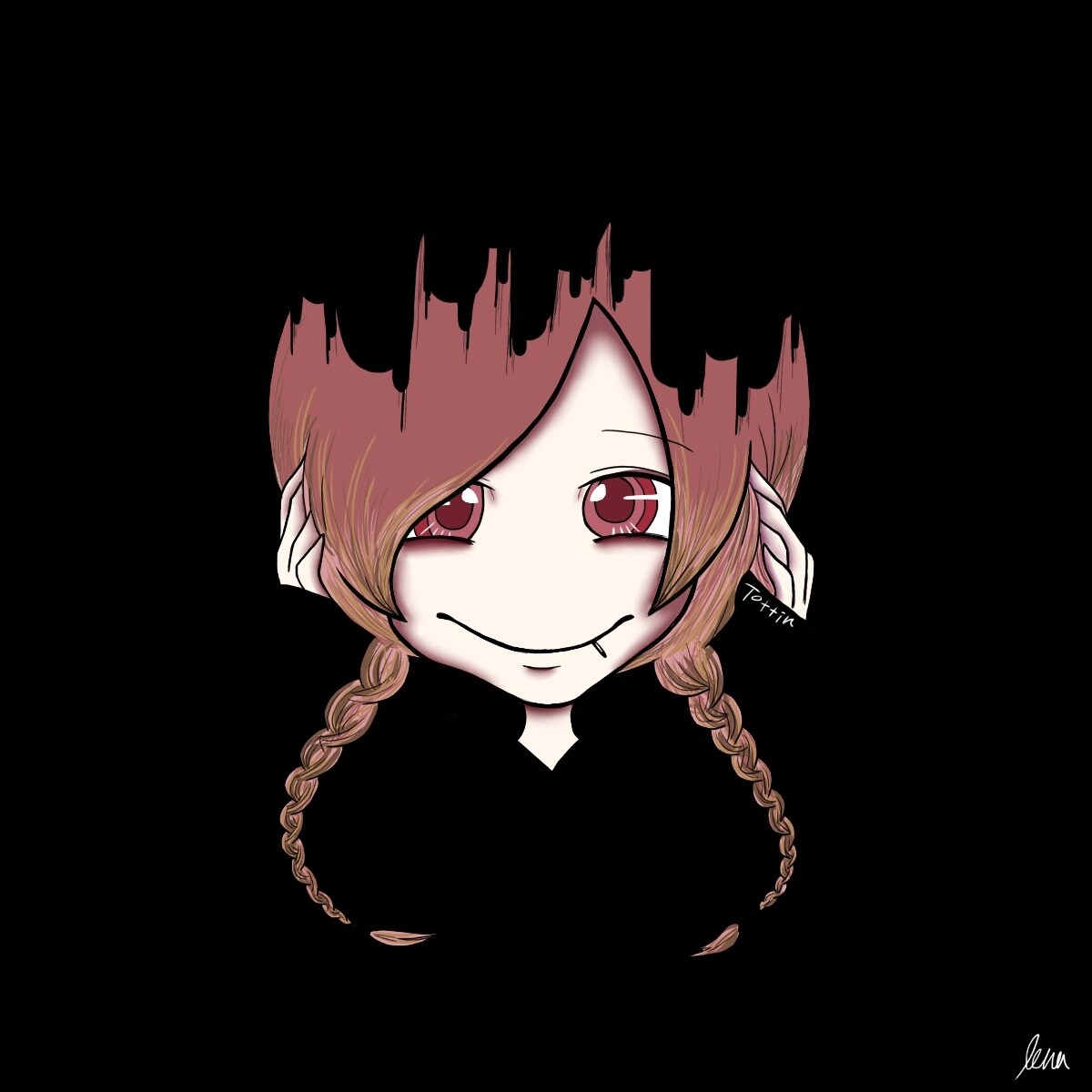 ダークでポップなアイコン描きます メンヘラチックな似顔絵が欲しい方へ！ イメージ1