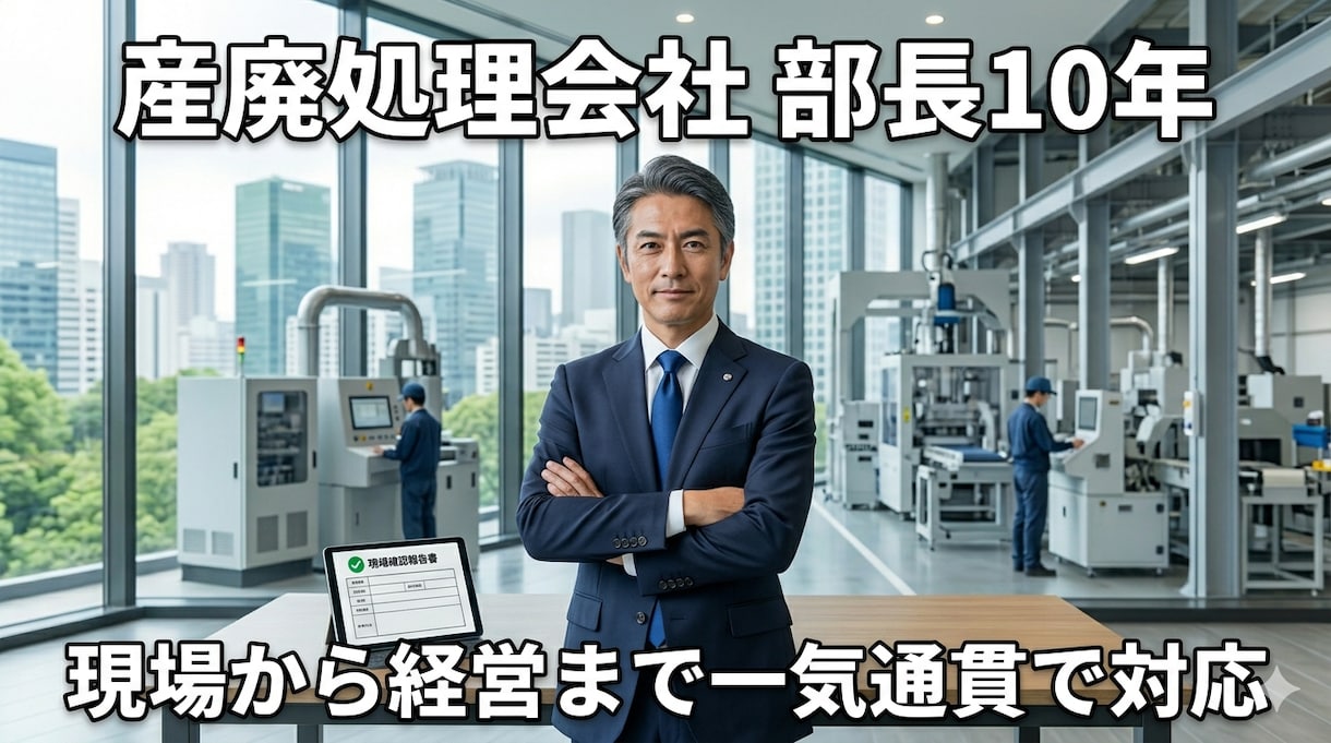 産廃コスト削減・法令相談｜30分でお答えします 現役部長が教える産廃コスト削減・法令対応の最短ルート イメージ1