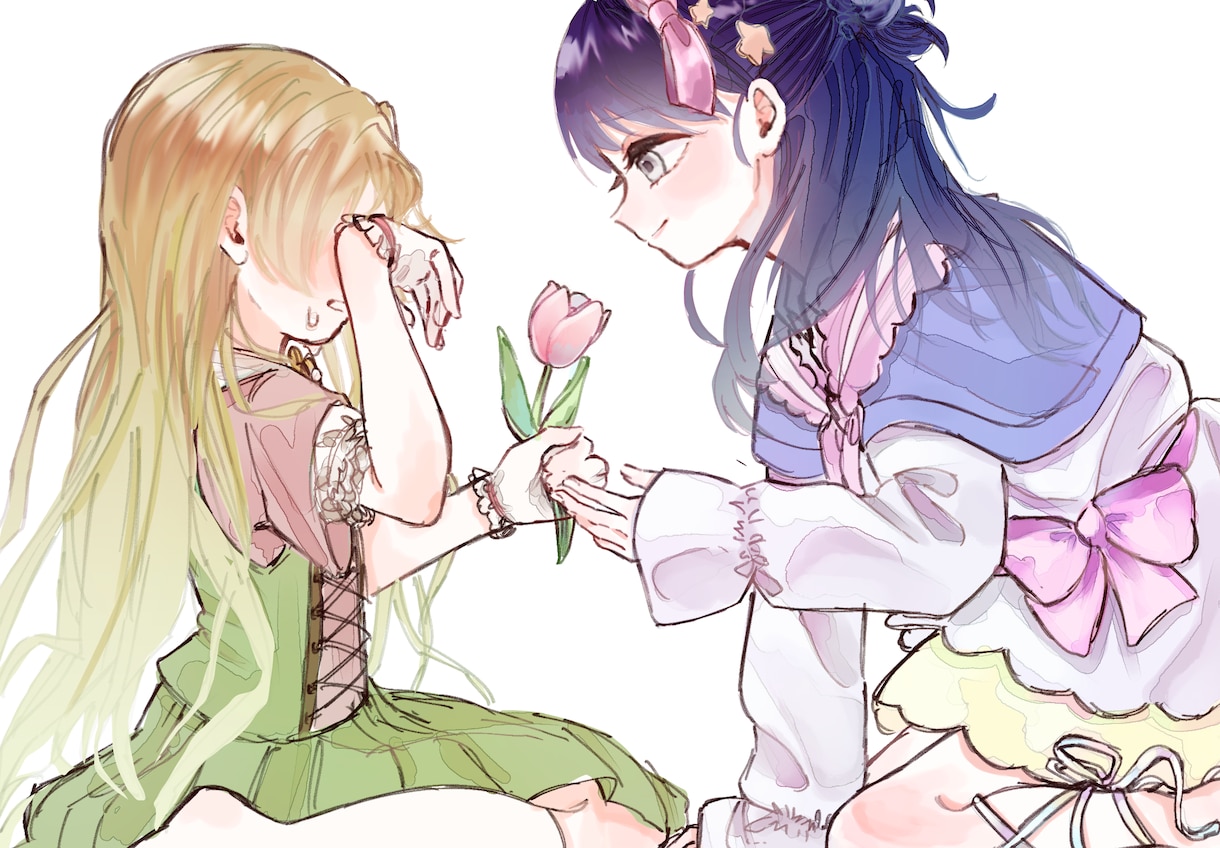 可愛いイラスト描きます 値段はバストアップの構図です。1枚絵、アイコン、立ち絵等。 イメージ3