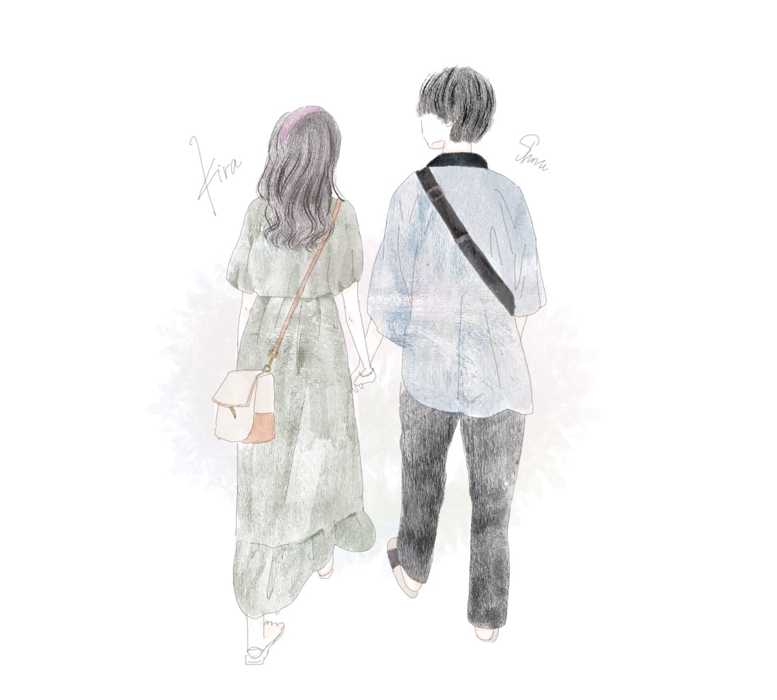 商用可◆写真1枚からイラスト作成します 簡単依頼♪オシャレな淡いイラストで優しい印象に◎ イメージ5