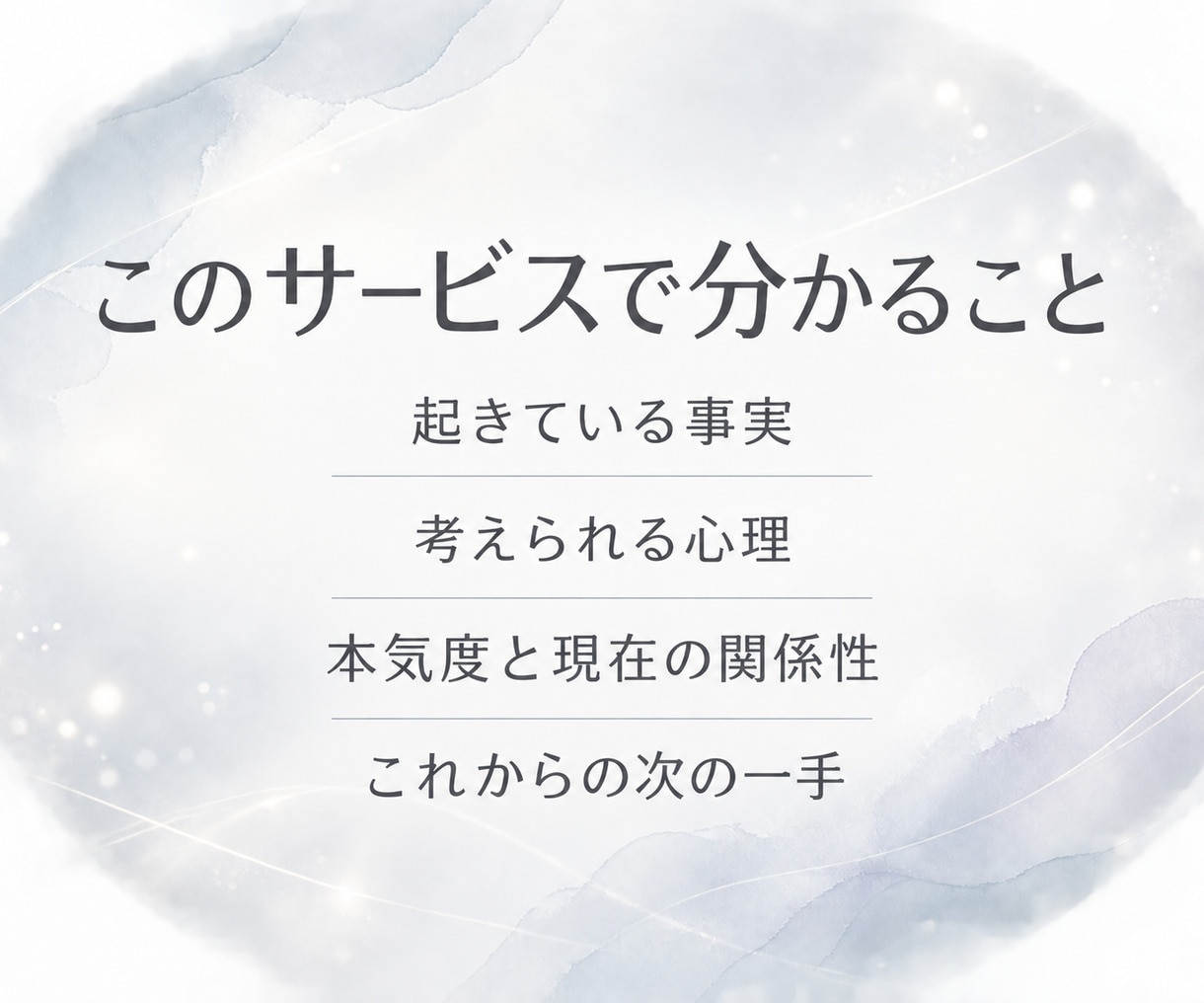 彼の言動から本気度と関係性を分析します カードを使わず恋愛心理学×行動分析で関係を整理 イメージ3