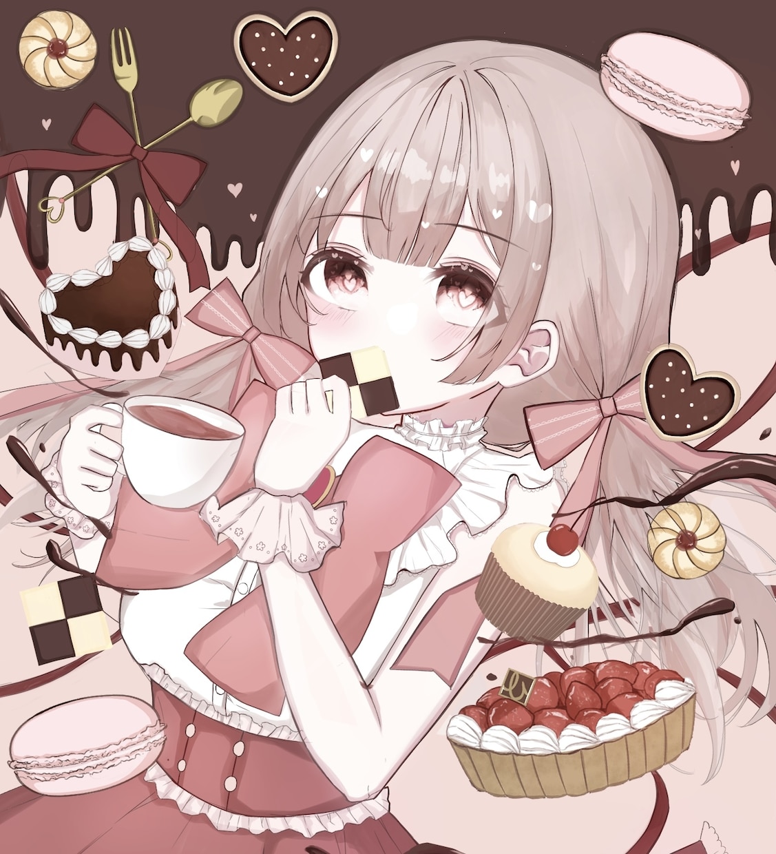 キラキラ可愛い女の子イラスト作成します アイコンやヘッダー、動画の挿絵や広告などにいかがでしょうか！ イメージ3