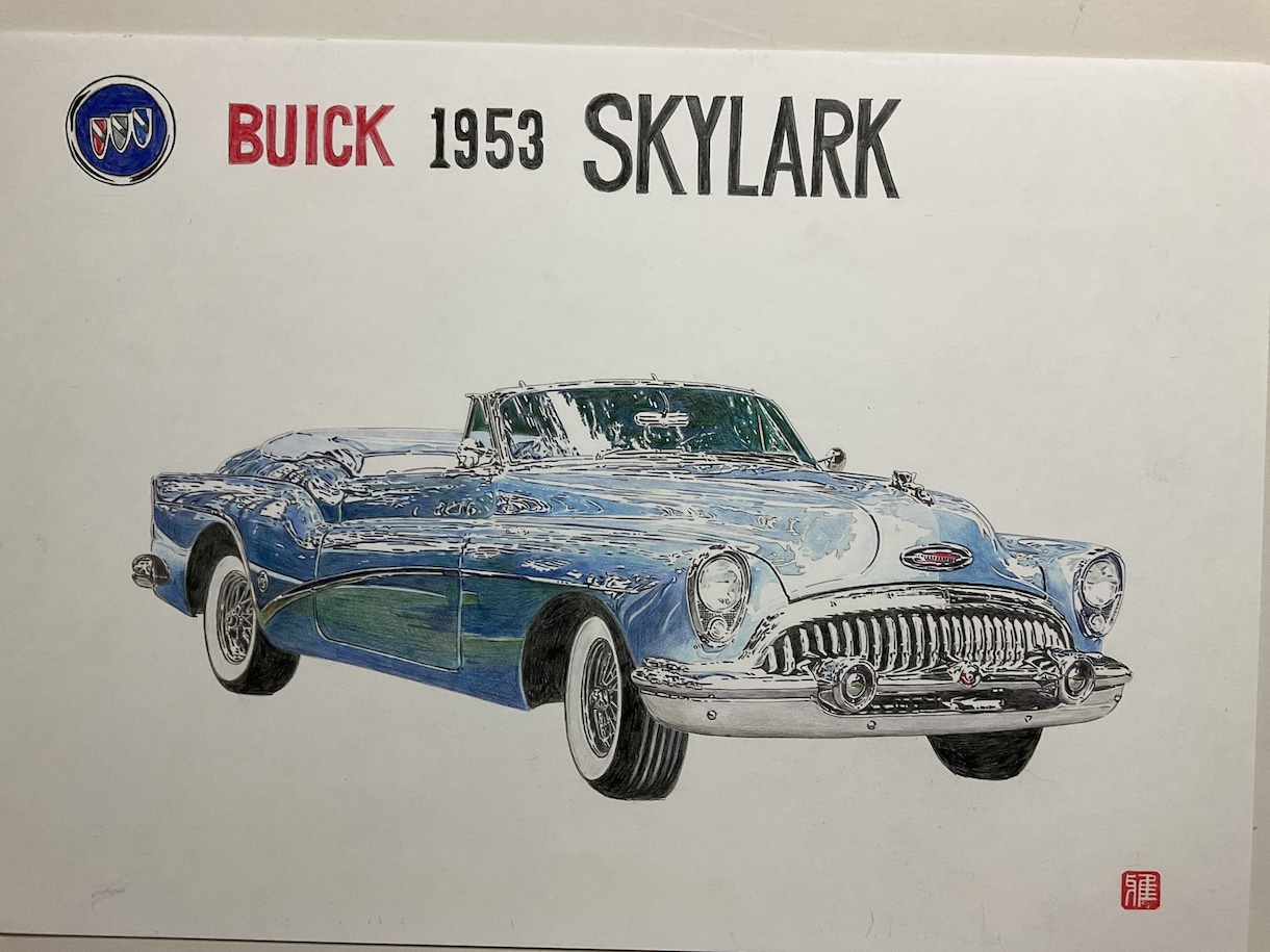 写真から車、バイクのリアルなイラスト描きます Ｂ４サイズのケント紙に色鉛筆で描きます。 イメージ6