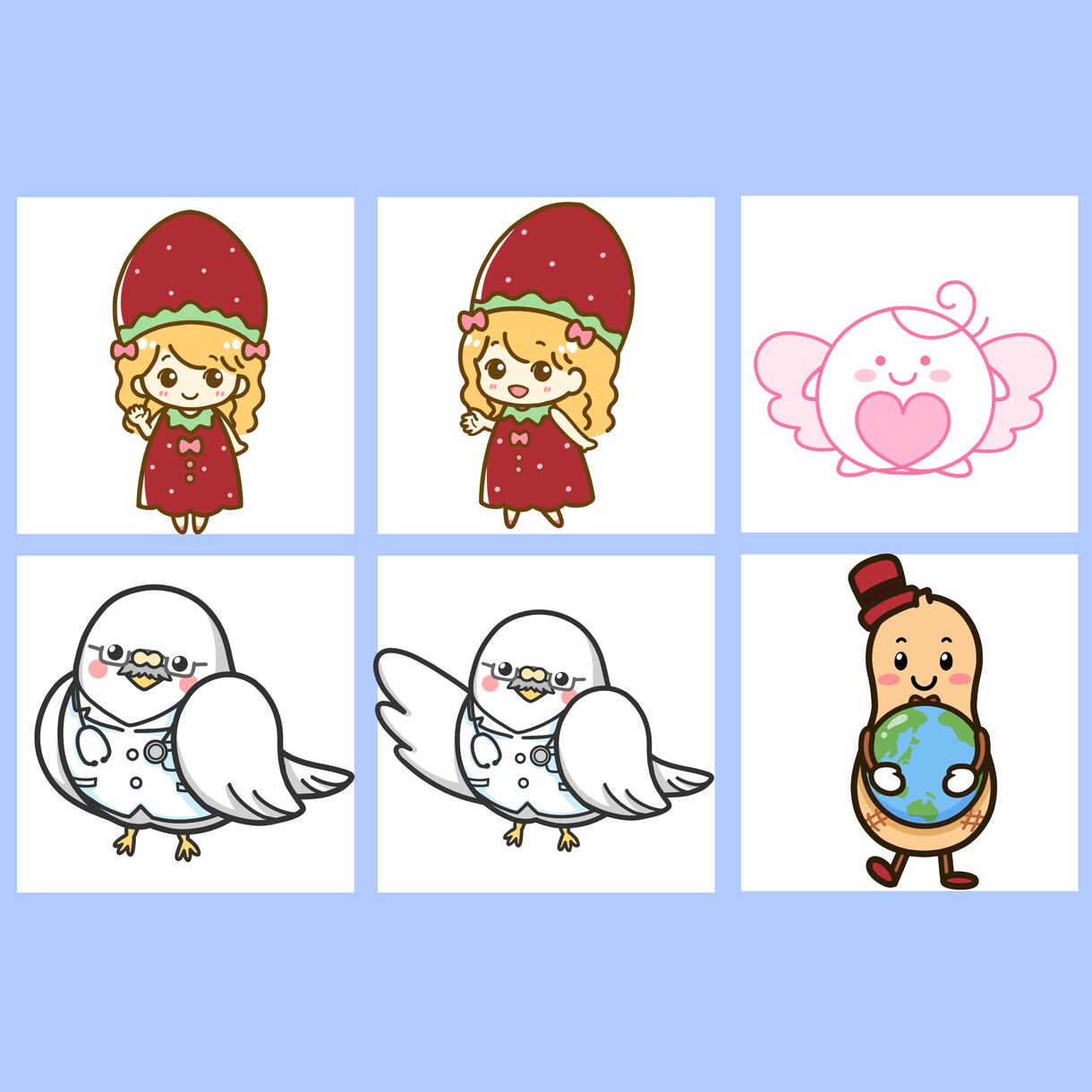 商用可！可愛いイラストやオリジナルキャラ作成します 商用利用OK♪SNSアイコンやHPにもピッタリ！ イメージ6