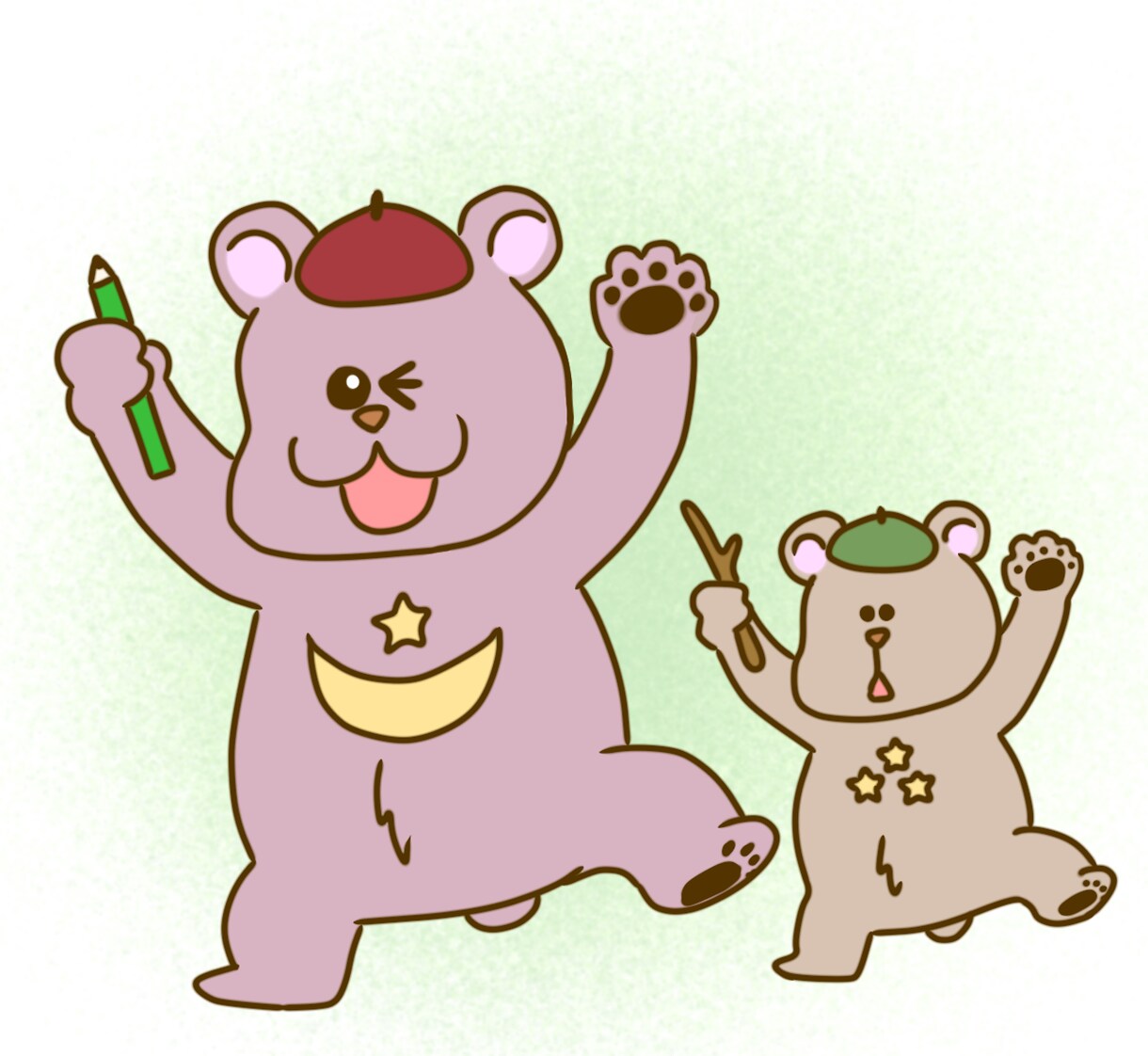 ゆるい動物や人物のイラストを描きます 挿絵、ブログやSNSアイコン、ポスター等にいかがでしょうか？ イメージ2