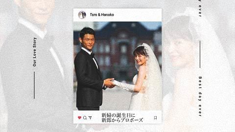 インスタ風！結婚式プロフィールムービーを制作します 【結婚式プロフィールムービー】DVD納品も対応♪ イメージ8