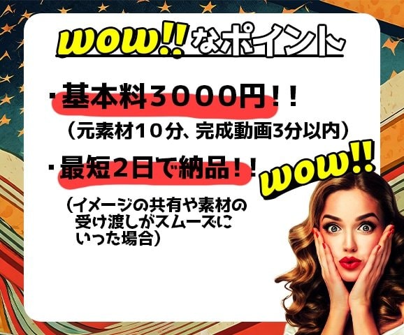 質より速さ!!動画編集、迅速に対応します コスパがいいそして納品が速い！！ イメージ2