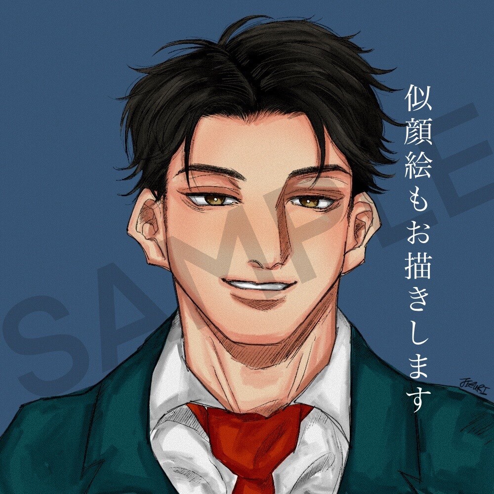 魅力的で格好いい男性イラストお描きします 幅広い年代のキャラや似顔絵も承ります！ イメージ6