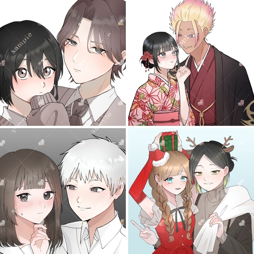 イラストオーダー｜夢・創作・BL・GL・対応します うちの子・創作キャラも大歓迎です！ イメージ1