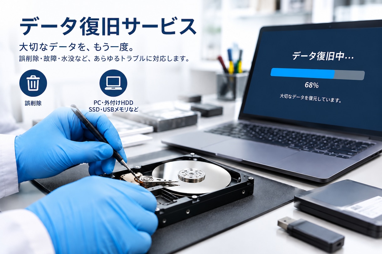 消えてしまったデータ復元します まずはデータの状態を確認します。 イメージ1