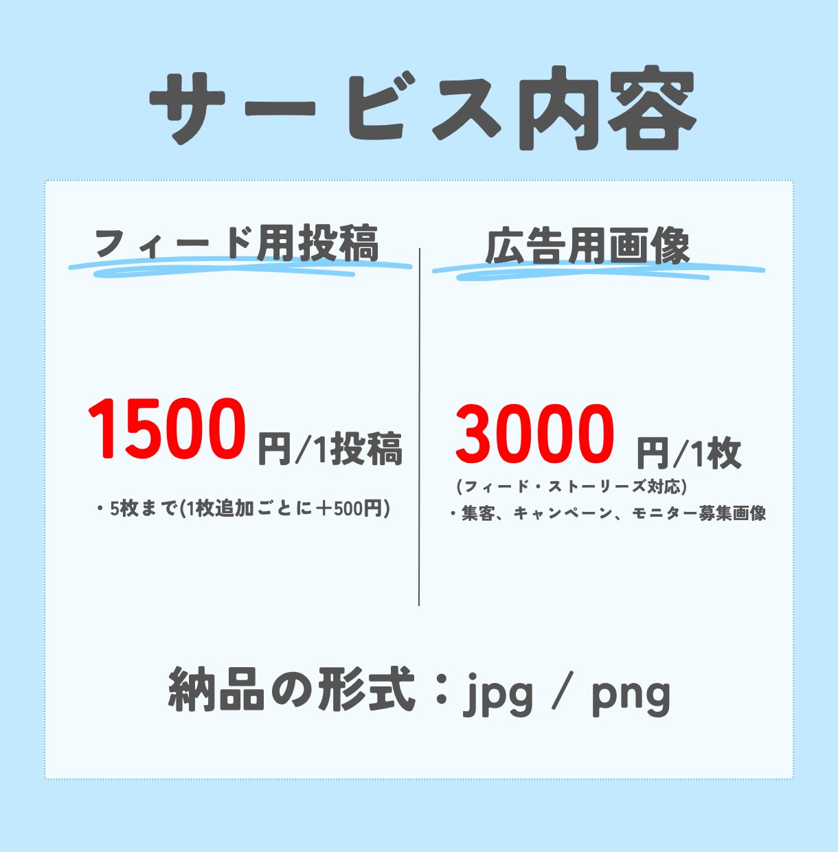 Instagram投稿・広告・サムネイル制作します 迅速&丁寧な対応を心がけております♪ イメージ2