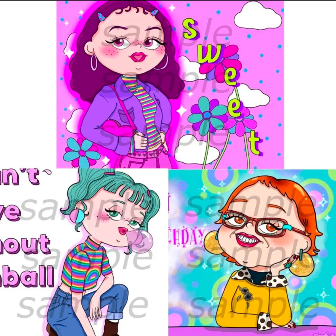オリジナルキャラクターのイラストを作成ます アイコンからウェルボードなど様々なタイプにご対応します！ イメージ1