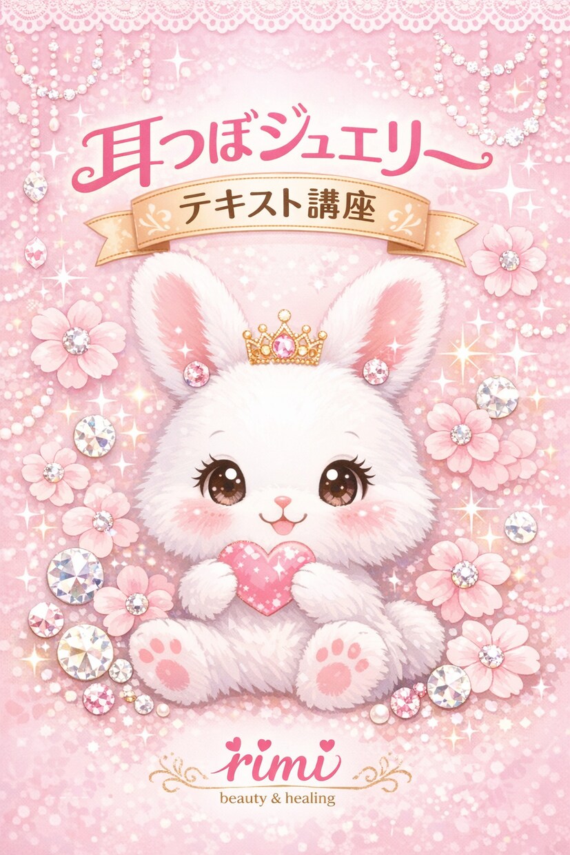 耳ツボジュエリーの基礎を学べます 初心者さん歓迎♡自宅で学べる耳ツボジュエリー講座 イメージ1