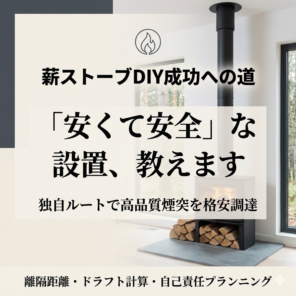 薪ストーブ、DIY設置のアドバイスします 薪ストーブをDIY設置したい方へ！安全と低価格の両立！ イメージ1