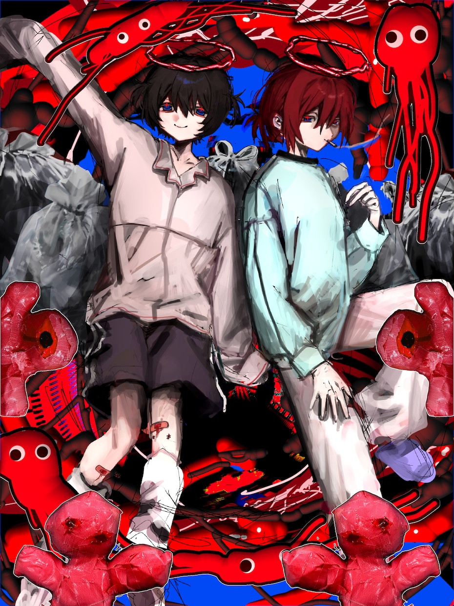 雰囲気のあるイラスト制作いたします 暗めで儚い雰囲気の作品を作ります。 イメージ4