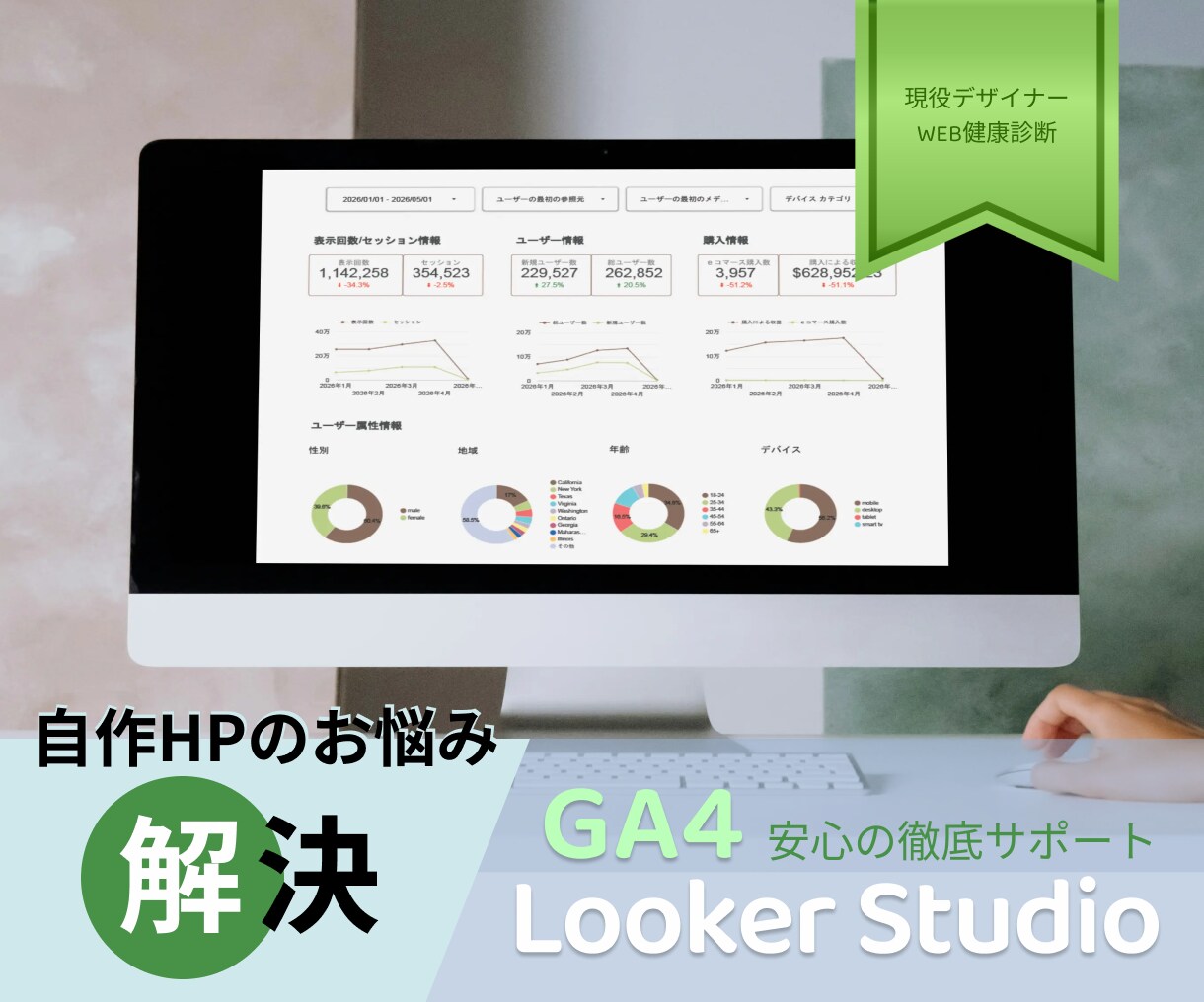 誰も見てない自作HPを「売れるサイト」に育てます 現状をまるはだか！未経験でも分かる改善提案PDF付 イメージ1