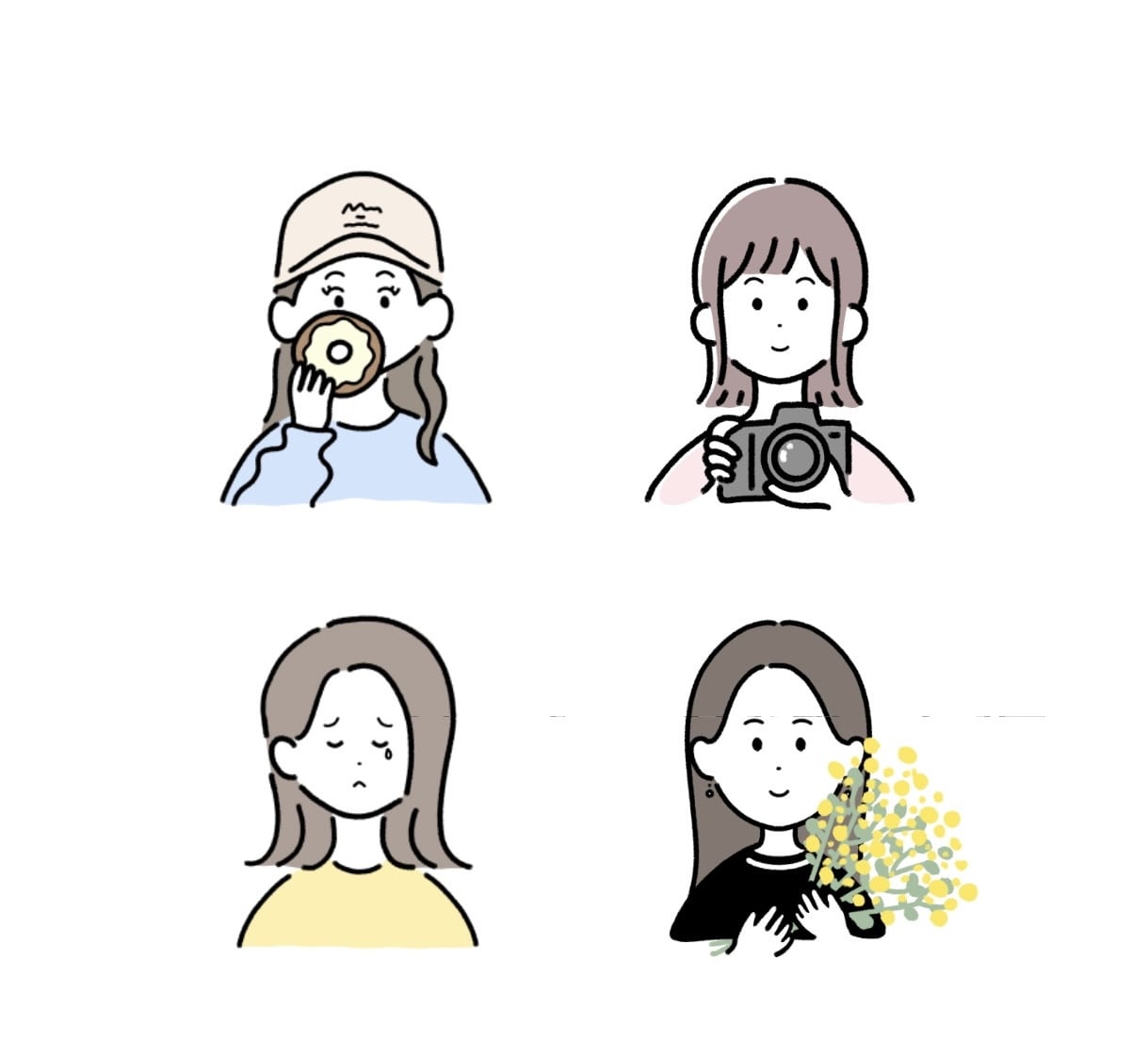 ゆるふわ♡可愛いアイコンイラスト描きます ★小物は何点でも無料★即日〜5日のスピード納品♪ イメージ6
