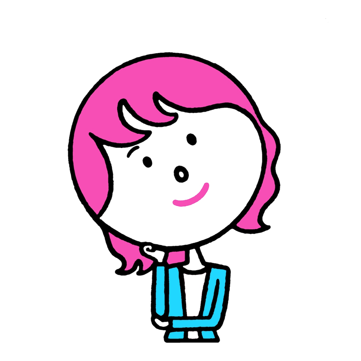シンプルでポップな似顔絵（色 Ver.2）描きます シンプルなタッチで雰囲気のある似顔絵をご提供いたします。 イメージ3
