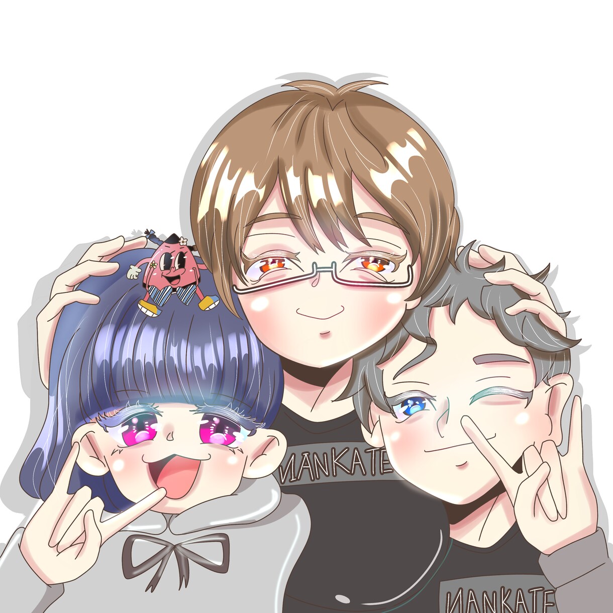 素顔NG大歓迎あなたの理想の自分をポップに描きます あなただけのイラストを書きます！アイコンなどに使用ok イメージ1