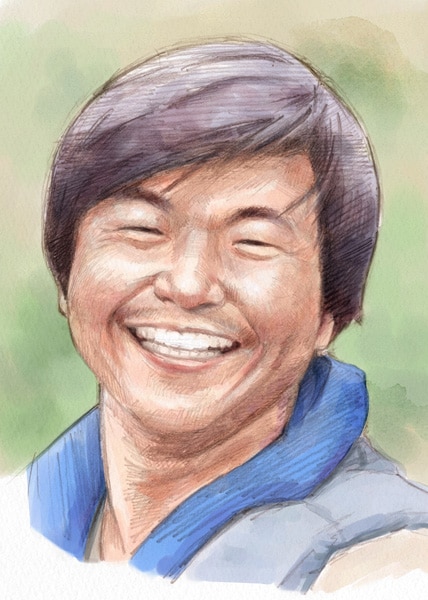 似顔絵作成 水彩風の似顔絵をお描きします 水彩風デジタル着色タイプです。 イメージ2