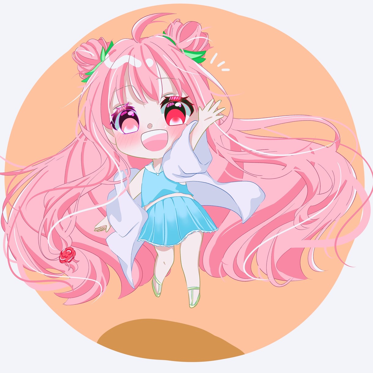安い！そして早い！ミニキャラを描かせて頂きます 可愛い、キラキラ、色素薄いなど、色々なミニキャラ可能です！ イメージ3