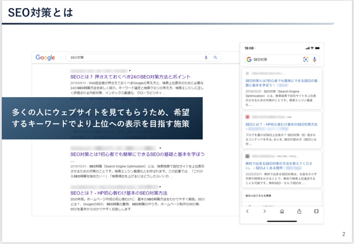 外部 SEO対策 | WEBサイトを上位化します 狙ったキーワードで1位を獲得するためのアドバイスします！ イメージ2